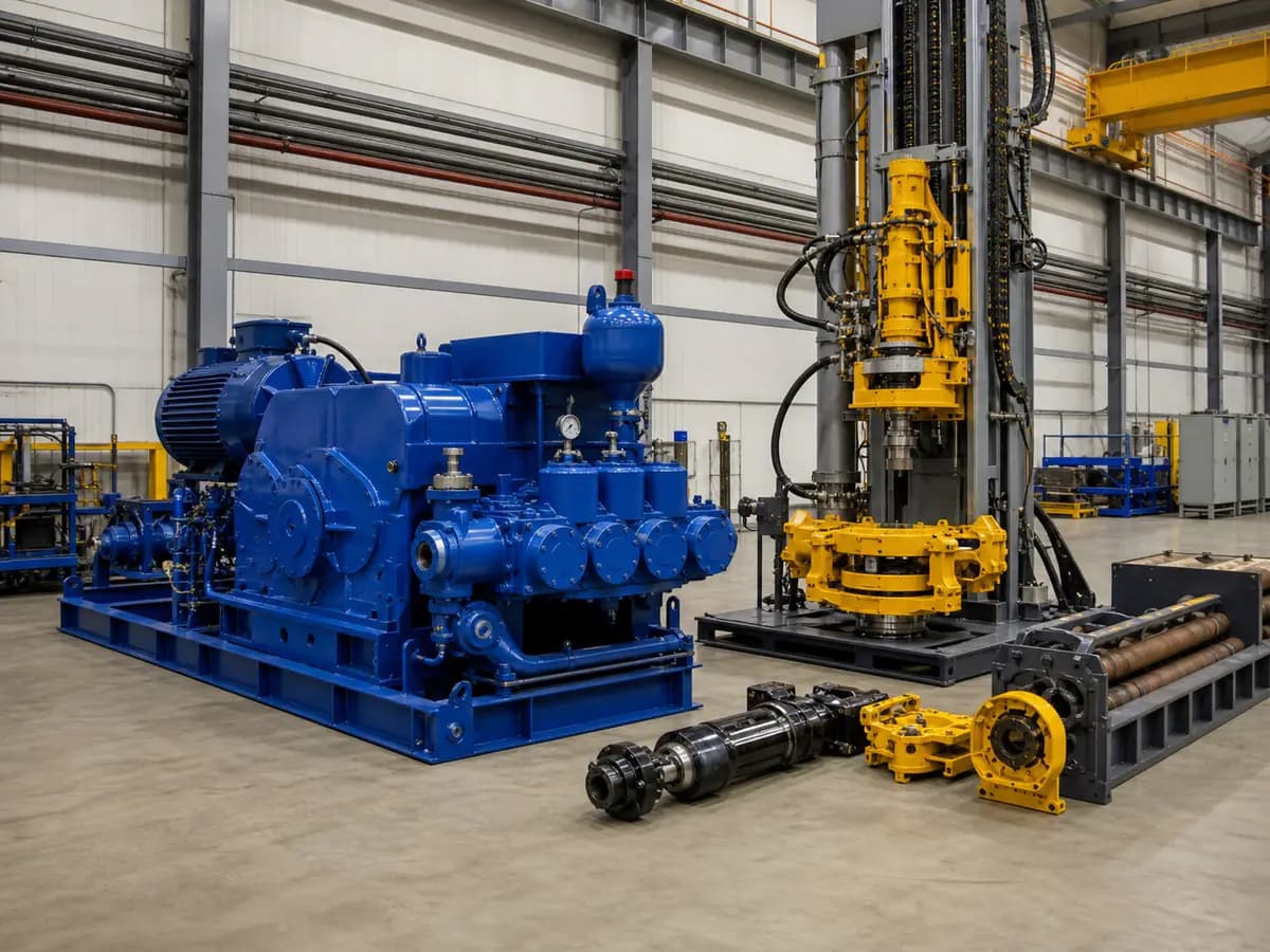 Top-drive motor, gearbox, quill and pipe-handling assembly prepared for rig integration