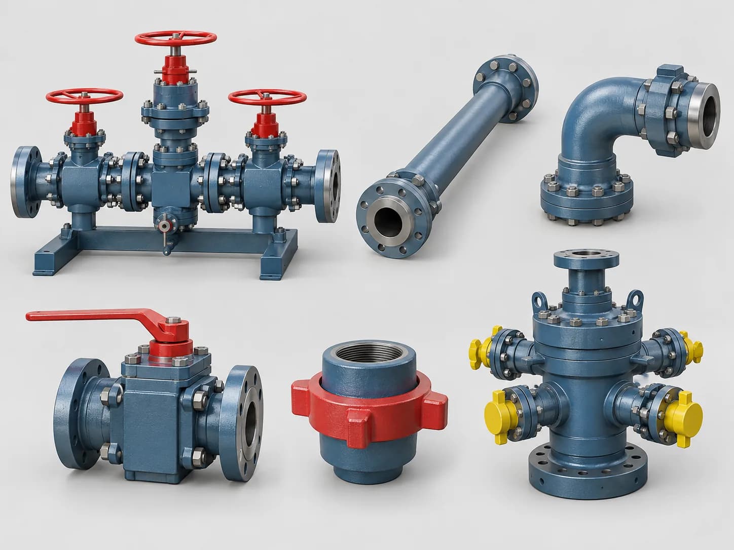 AI-generated equipment category reference for Oilfield Hammer Unions; not an exact model photograph or specification evidence.