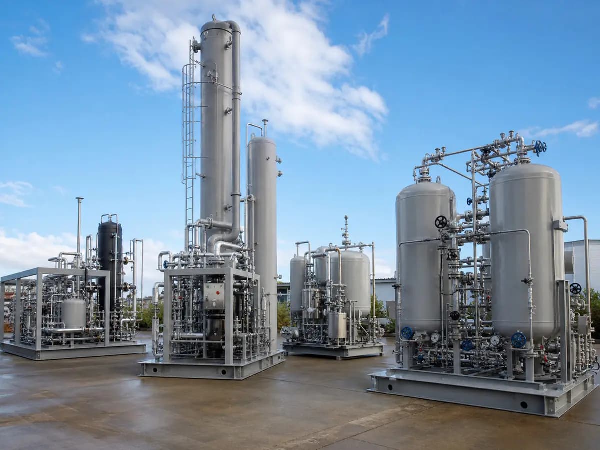 Modular amine contactor and solvent regeneration skids for natural-gas treatment