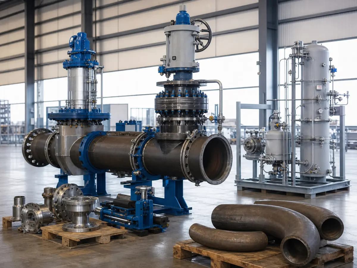 Hot-tapping and line-stopping machines mounted on a pipeline test spool