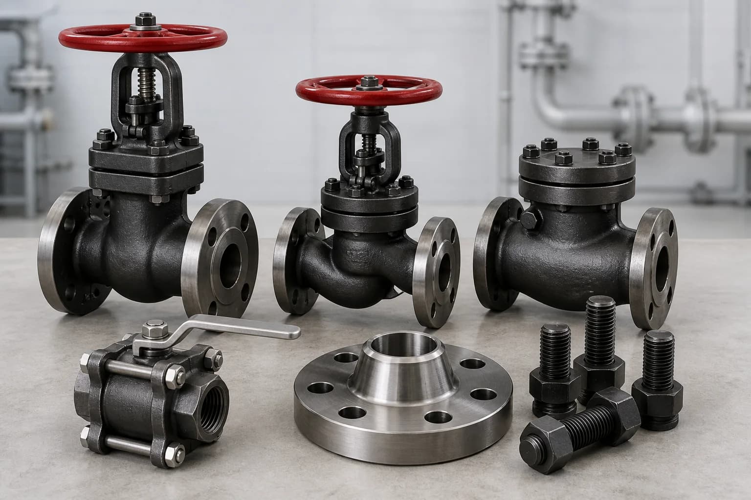 Forged steel gate globe and check valve bodies
