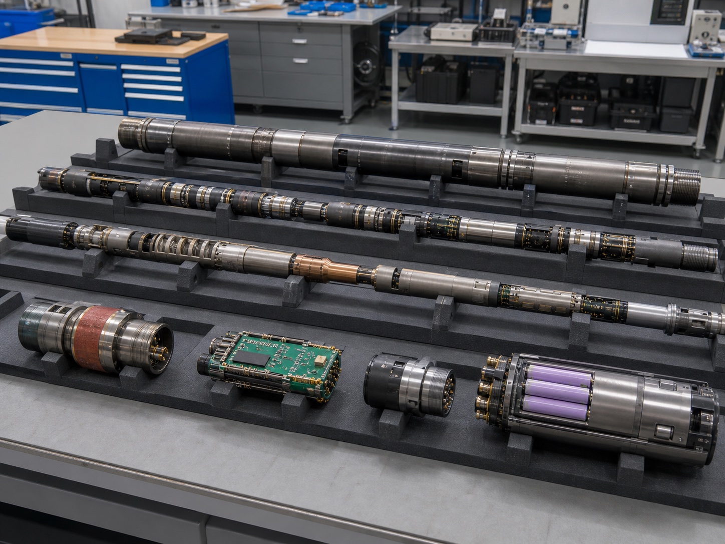 MWD and LWD collars, sensor modules, pulsers and downhole electronics