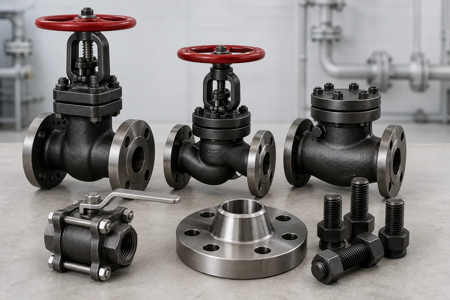 Forged oilfield valves, flanges and pressure-containing components